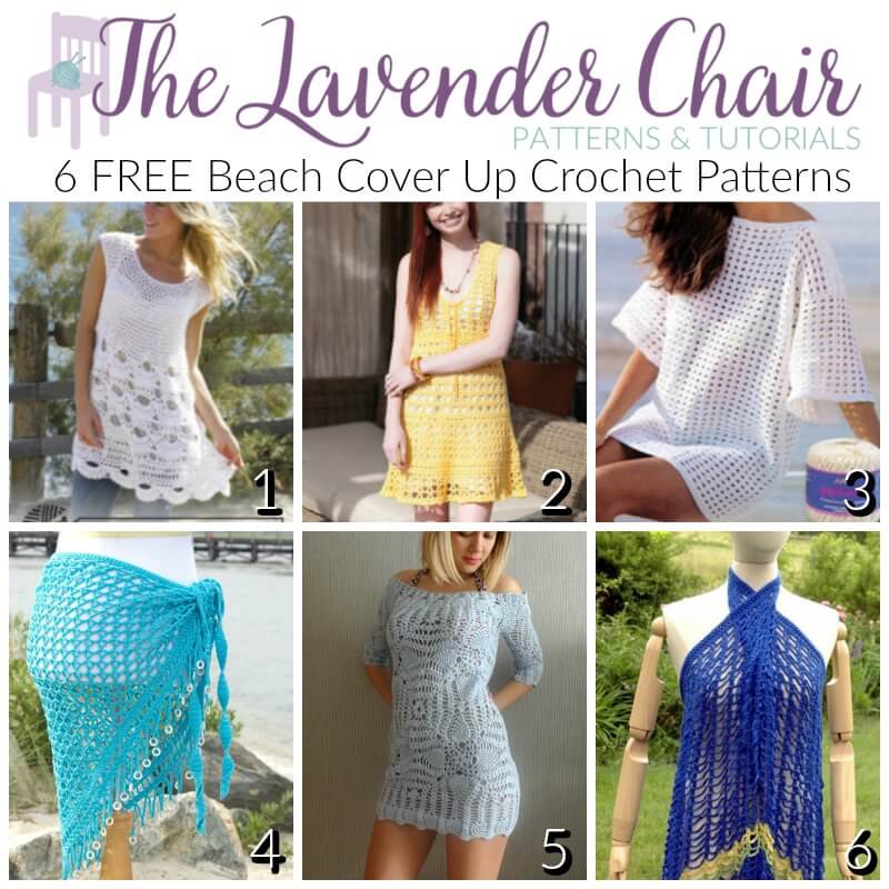 FREE Beach Cover Up Crochet Patterns - The Lavender Chair