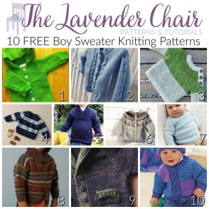 FREE Knitting Patterns For Boys - The Lavender Chair