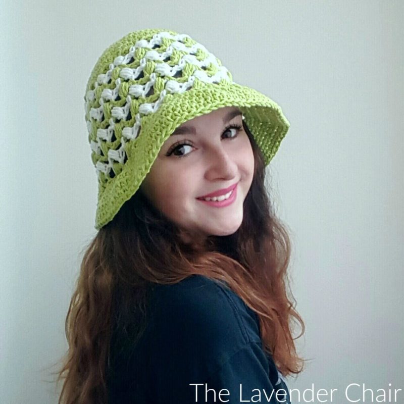 Ziggle Puff Summer Sun Hat - Free Crochet Pattern - The Lavender Chair