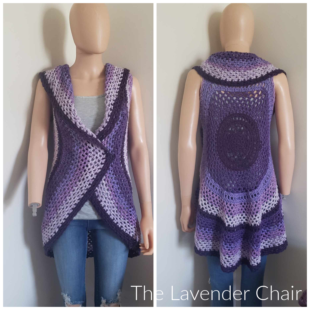 Rounded Yoke Lacy Shells Dress Crochet Pattern - The Lavender Chair