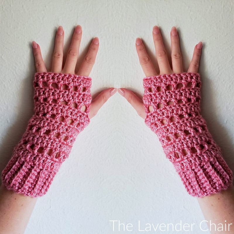 Madison Fingerless Gloves Crochet Pattern The Lavender Chair