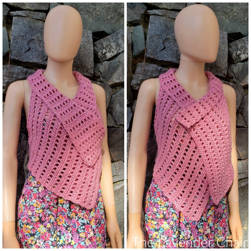 Madison Crossover Vest Crochet Pattern - The Lavender Chair